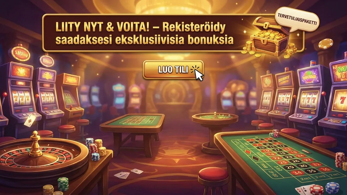 Rekisteröidy bonuksen kanssa
